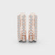 Diamond hoop stud earrings