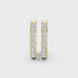 Diamond huggie hoop earrings