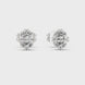 Oval cut solitaire diamond stud earrings in gold with lab grown diamonds by Signora Jewels