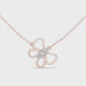 Butterfly diamond pendant in gold with lab grown diamonds by Signora Jewels