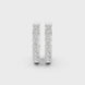 Diamond huggie hoop earrings