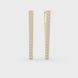 Elegant gold diamond bar earrings with round diamonds for women by Signora Jewels
