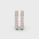Diamond huggie hoop earrings