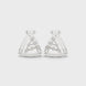 Geometric diamond openwork earrings in gold with lab grown diamonds by Signora Jewels