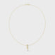 Multi shape diamond drop pendant necklace