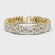 Floral lab grown diamond bracelet with marquise pear and round diamonds in yellow gold white gold and rose gold
