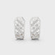 Geometric diamond hoop earrings