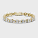 Luxury marquise and pear diamond tennis bracelet in gold with lab grown diamonds by Signora Jewels
