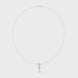 Multi shape diamond drop pendant necklace