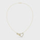 Infinity heart diamond pendant necklace