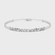 Contemporary multi shape lab grown diamond chain bracelet with pear oval marquise and emerald cut diamonds in yellow white and rose gold