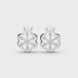 Geometric diamond hoop earrings
