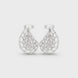 Elegant teardrop diamond earrings