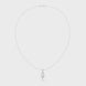 Solitaire twist diamond pendant necklace