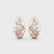 Geometric diamond openwork earrings in gold with lab grown diamonds by Signora Jewels