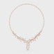 Diamond vine leaf necklace