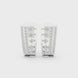 Diamond multi-row hoop earrings in gold by Signora Jewels