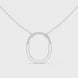 Teardrop diamond pendant in gold with lab grown diamonds by Signora Jewels