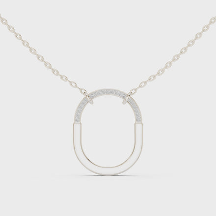 Teardrop diamond pendant in gold with lab grown diamonds by Signora Jewels