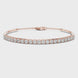 Open cuff lab grown diamond bangle bracelet in yellow gold white gold and rose gold with sleek modern diamond design