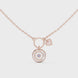 Evil eye heart pendant in gold symbolic charm jewelry by Signora Jewels