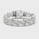 Luxury emerald cut diamond tennis bracelet in gold with round accent diamonds by Signora Jewels