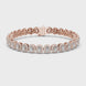 Radiant cut halo lab grown diamond tennis bracelet in yellow gold white gold and rose gold with luxury diamond links