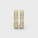 Diamond hexagon hoop earrings in gold by Signora Jewels