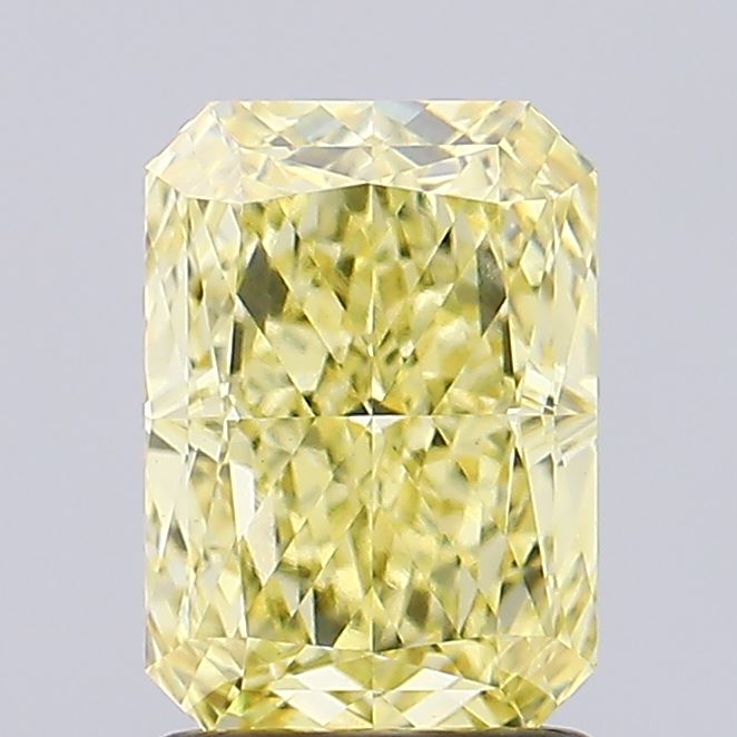 1.96ct Radiant Fancy Intense Yellow VS1 Lab-Grown Diamond