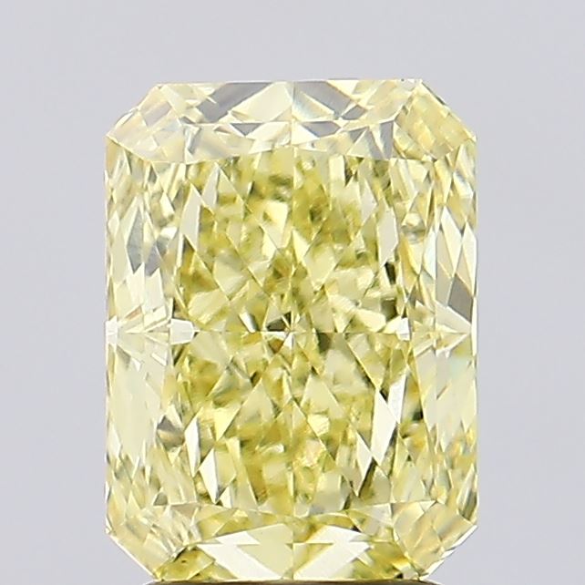 3.12ct Radiant Fancy Intense Yellow VS1 Lab-Grown Diamond