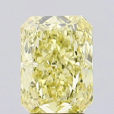 3.12ct Radiant Fancy Intense Yellow VS1 Lab-Grown Diamond