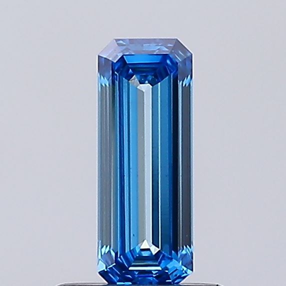 0.57ct Fancy Vivid Blue Emerald Lab-Grown Diamond | IGI Certified
