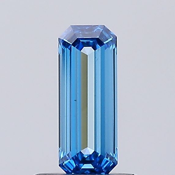 0.54ct Fancy Vivid Blue Emerald Lab-Grown Diamond | IGI Certified