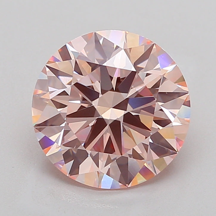5.03ct Pink Round Lab-Grown Diamond IGI 775620079
