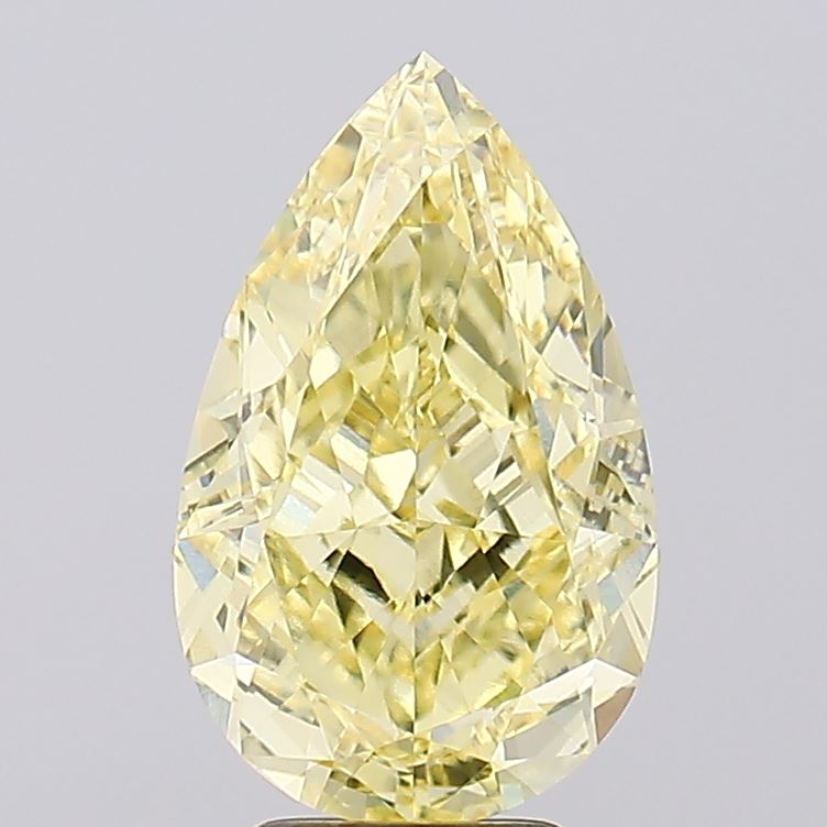 5.20ct Pear Fancy Yellow VVS2 Lab-Grown Diamond