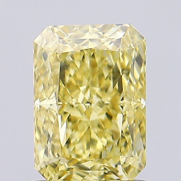 1.12ct Radiant Fancy Intense Yellow VVS2 Lab-Grown Diamond