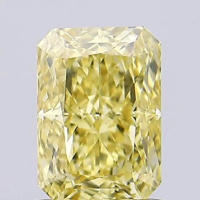 1.12ct Radiant Fancy Intense Yellow VVS2 Lab-Grown Diamond