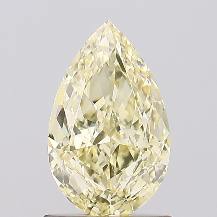 1.03ct Pear Light Yellow VVS2 Lab-Grown Diamond