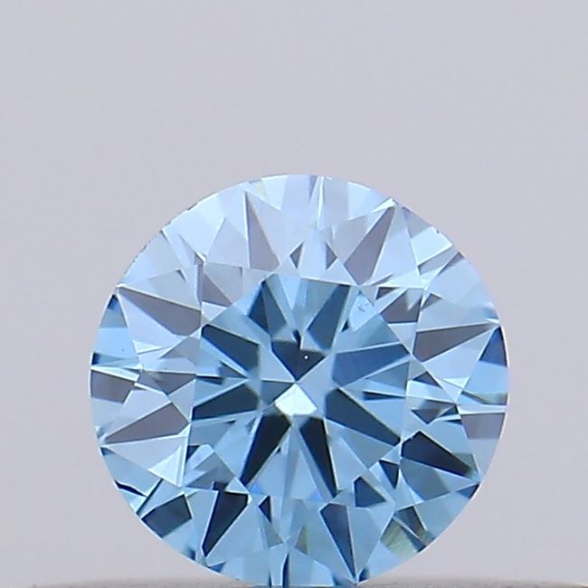 0.26ct Fancy Vivid Blue ROUND Lab-Grown Diamond | IGI Certified