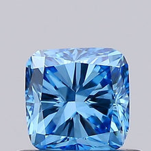 0.53ct Fancy Vivid Blue CUSHION Lab-Grown Diamond | IGI Certified