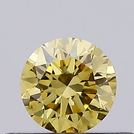 0.25ct Fancy Intense Yellow ROUND Lab-Grown Diamond | IGI Certified
