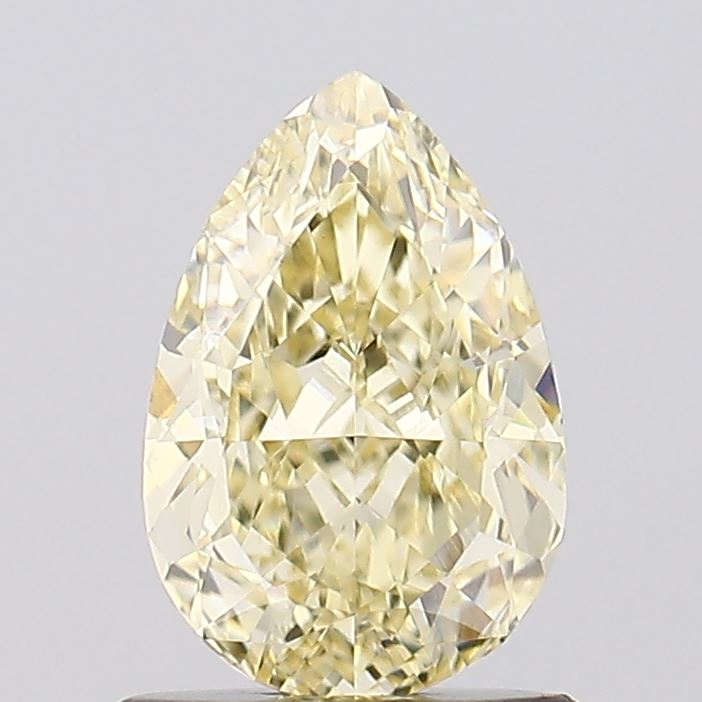 1.09ct Pear Fancy Light Yellow VVS2 Lab-Grown Diamond