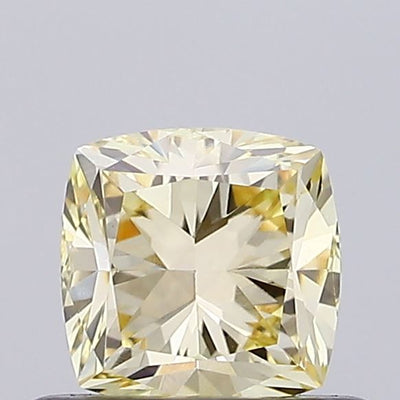 0.48ct Fancy Light Yellow CUSHION Lab-Grown Diamond | IGI Certified