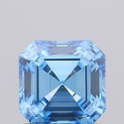 0.74ct Fancy Vivid Blue Asscher Lab-Grown Diamond | IGI Certified