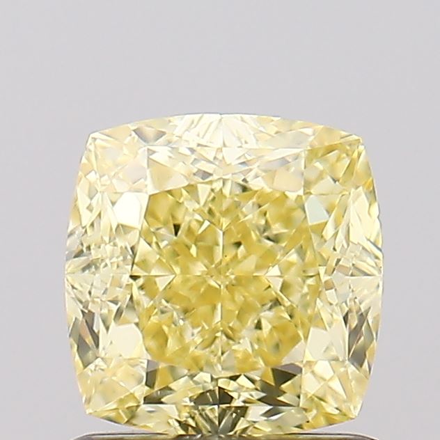1.13ct Cushion Fancy Intense Yellow VVS2 Lab-Grown Diamond