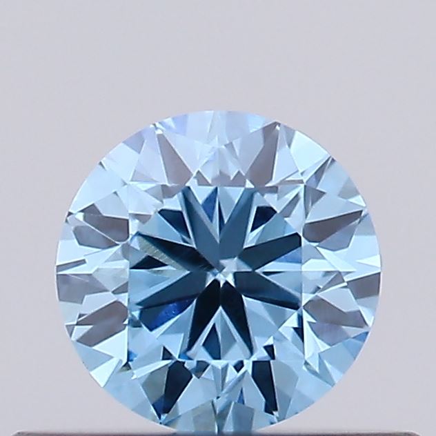 0.31ct Fancy Vivid Blue ROUND Lab-Grown Diamond | IGI Certified