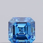 0.15ct Fancy Vivid Blue Asscher Lab-Grown Diamond | IGI Certified