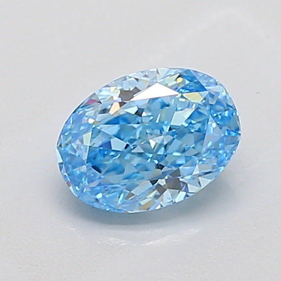 1.02ct Blue Oval Lab-Grown Diamond IGI 799687386