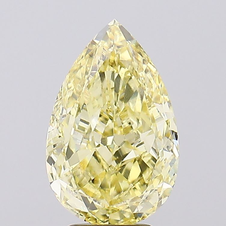 5.07ct Pear Fancy Yellow VS1 Lab-Grown Diamond