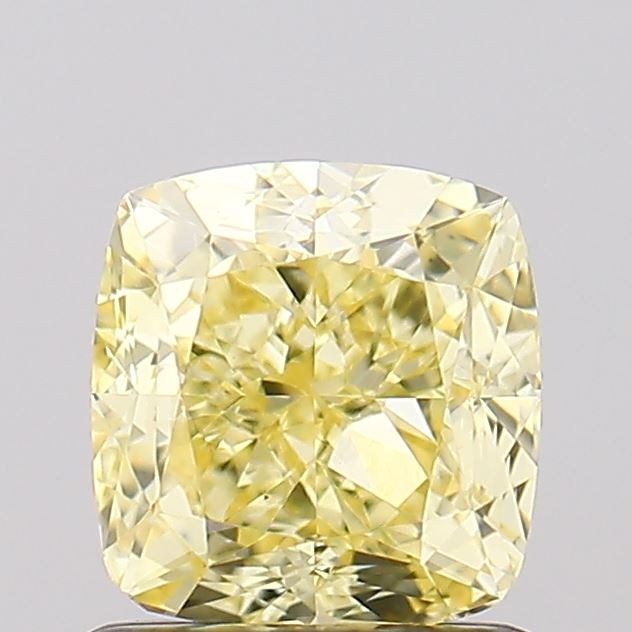 1.14ct Cushion Fancy Yellow VS1 Lab-Grown Diamond